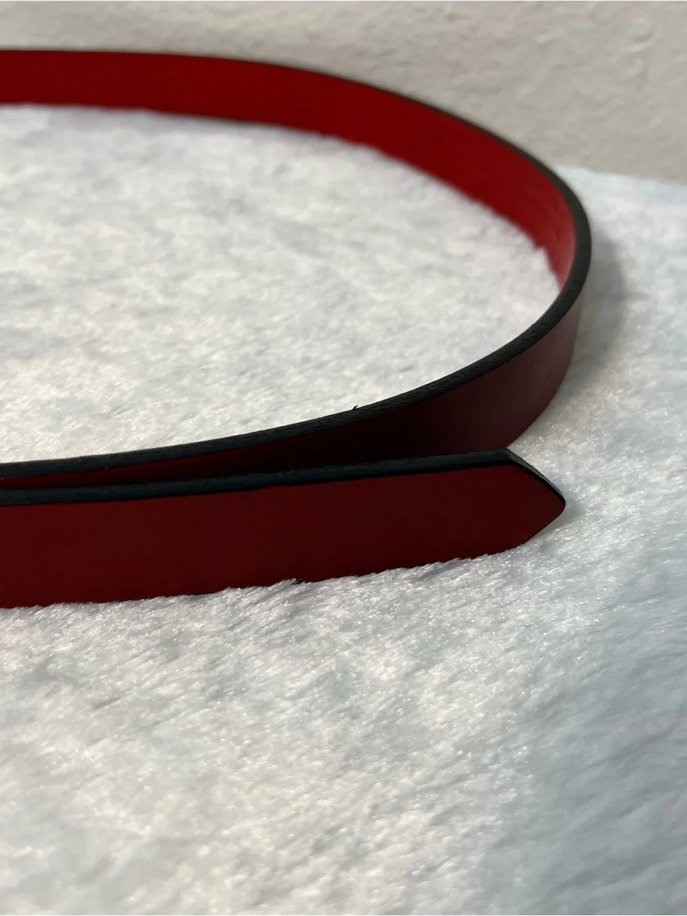 Coach Red Leather 1” Belt Size Medium